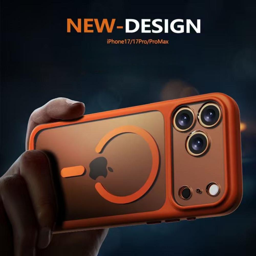 Magnetic Wireless Charging Case For iPhone 17 16 Pro Max For Magsafe Clear Acrylic Back Soft Bumper Cases for iphone 17 16 Pro