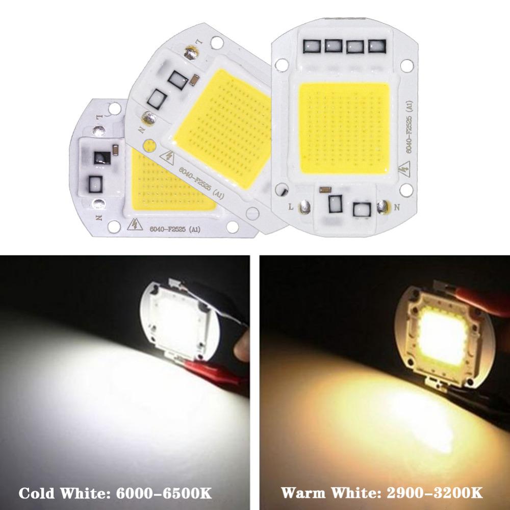 2xCOB Lamp Chip LED Bulb Smart IC Driver DIY Spotlight Floodlight Energy Saving Outdoor 10W 20W 30W 50W High Power 110V 220V 12V