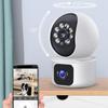 Dual Lens 2.4G WiFi IP Camera PTZ Auto Tracking Baby Monitor Home Security CCTV Dual Screen Surveillance Video System