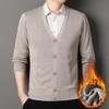 Men's V-neck Casual Cardigan Sweater Autumn Winter Button Knit Outwear