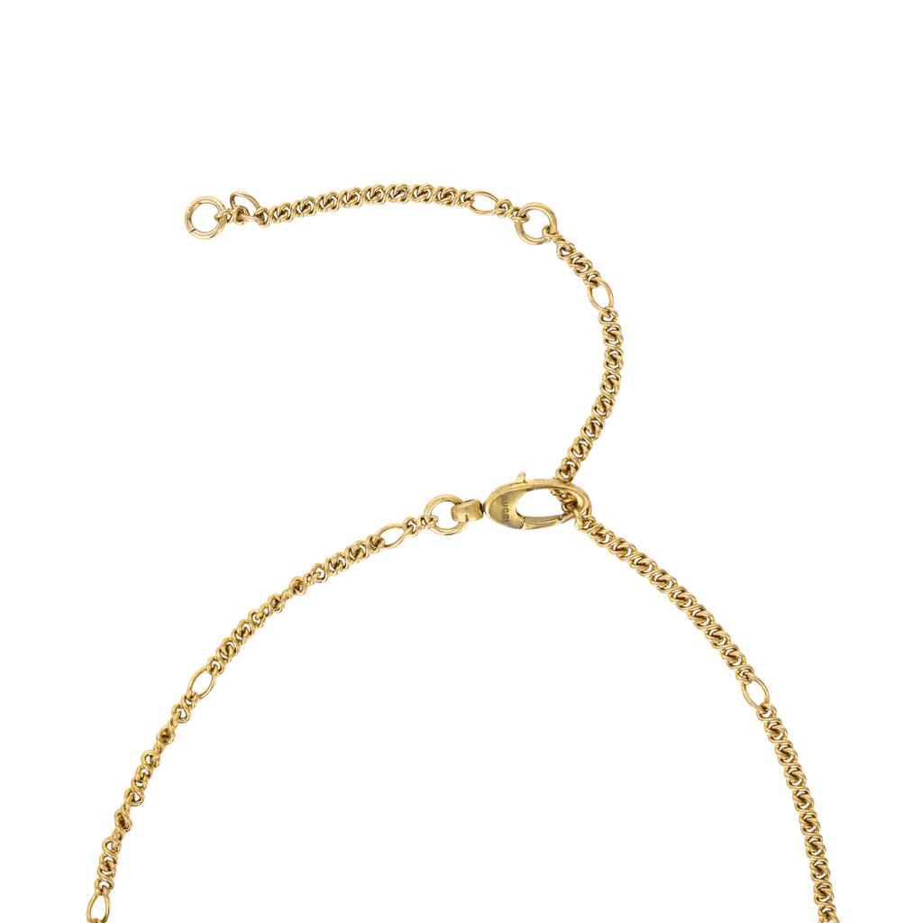 Gucci Crystal Lion Head Pendant Fashion Jewelry Necklace Women necklace Gold 412885-J1D50-8062