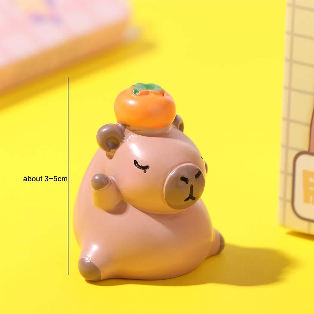 3D Simulation Mini Capybara Cute Capybara Figurine Ornaments Capybara Action Figures  Kids Gift