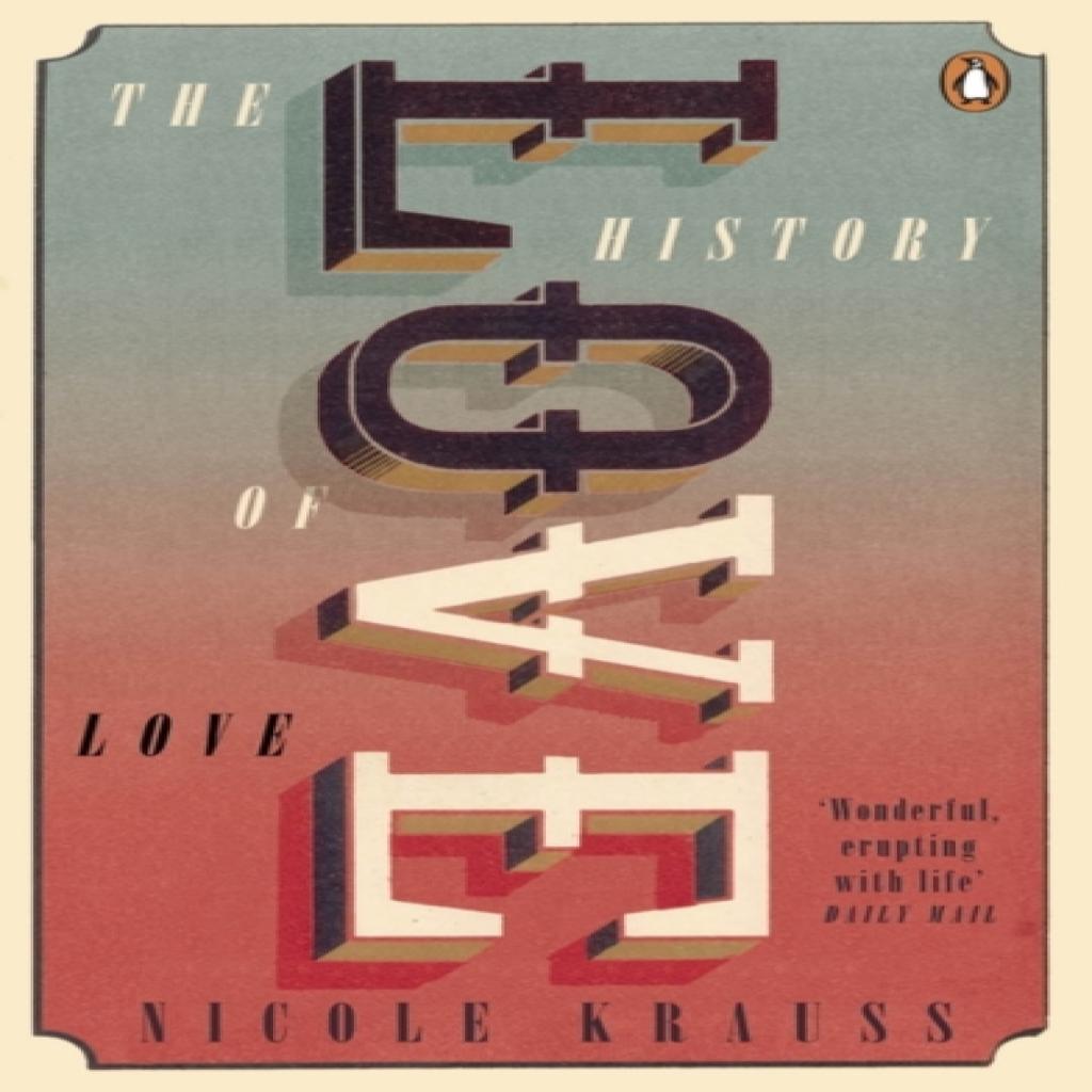The History of Love by Nicole Krauss Paperback Book 9780241973639