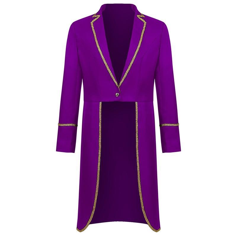 Medieval Retro Costumes Drama Performance Costumes Men's Clothing Medium Length Punk Holiday Retro Tailcoats Props