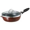 Asahi Light Metal All Pan Zero 26cm Chocolate Frying Pan, Induction and Gas Compatible, Made In Japan, Glass Lid, Recipe Included, Official Website