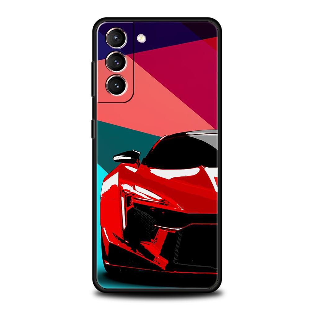 JDM Sports Car Lamp Aircraft Phone Case For Samsung Galaxy S23 S22 S21 S20 FE Ultra 5G S10 S10E S9 S8 Plus 10 20 Silicone Cover
