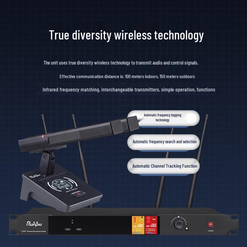 Runpu UHF Wireless Conference Microphone System (CN version)