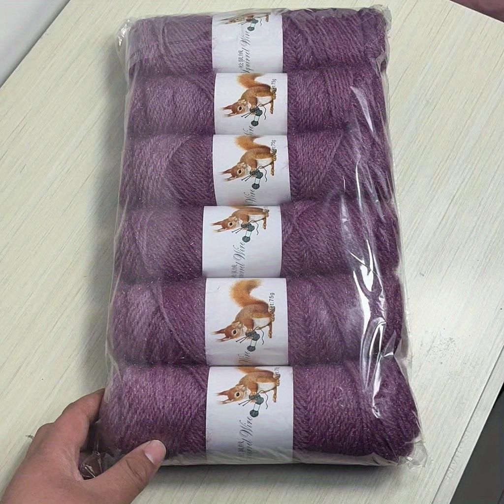 6pcs/75g/pc Solid Color Soft Yarn for Knitting and Crocheting Sweater, Shawl, Scarf Baby Hat Scarf Soft Thickness Crochet Thread