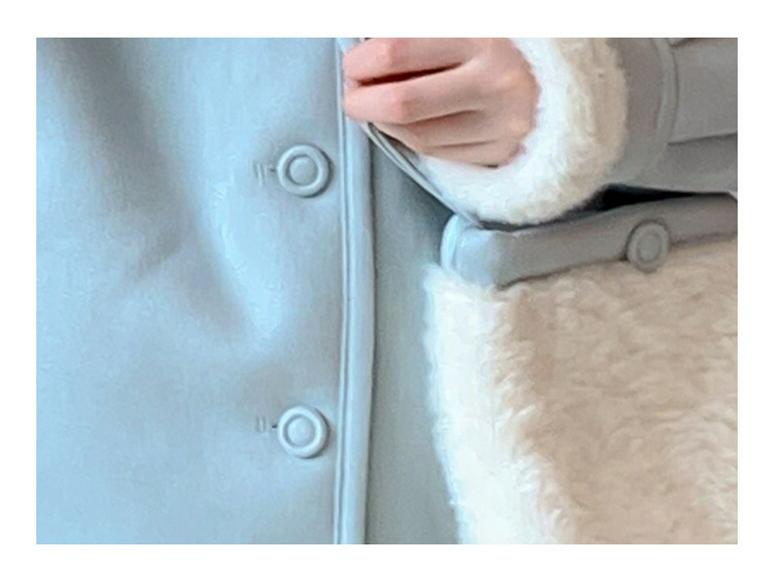 Girls' Lambswool Fleece Lined Coat - 2025 Autumn/Winter Collection