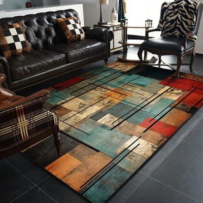 Covoare Geometrice Abstracte Mari pentru Sufragerie Decor Cameră Retro Nordică Covorașe de Casă Antiderapante Lavabile Covor Dormitor Vestiar