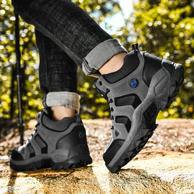 39-48 Uomo Taglie Forti Scarpe alla Moda High Top per Escursionismo e Alpinismo all'Aperto con Imbottitura in Cotone Peluche Scarponi da Neve