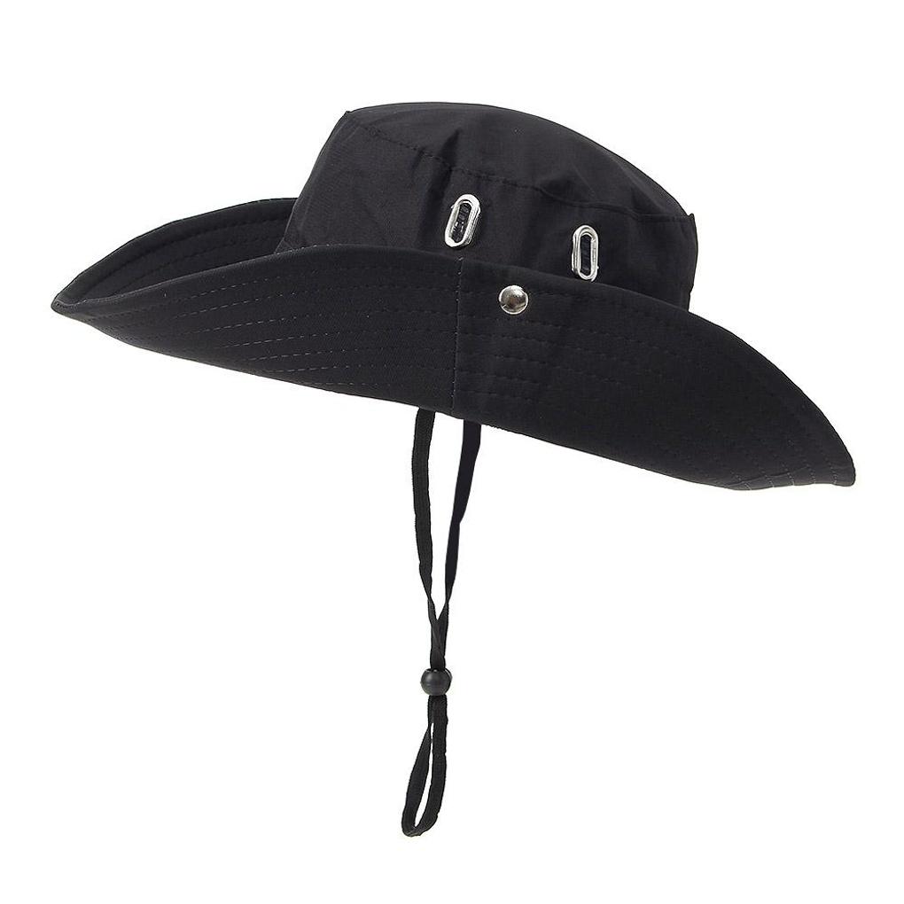 Sofos Mesh Hiking Hat (Black) Safari Hat