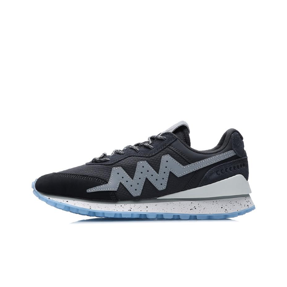 Li Ning Wow Wade 001 Lightweight Slip-Resistant Shock Absorbing Durable Breathable Low-Top Sports Shoes Men Sneakers Black Gray AGWR003-1
