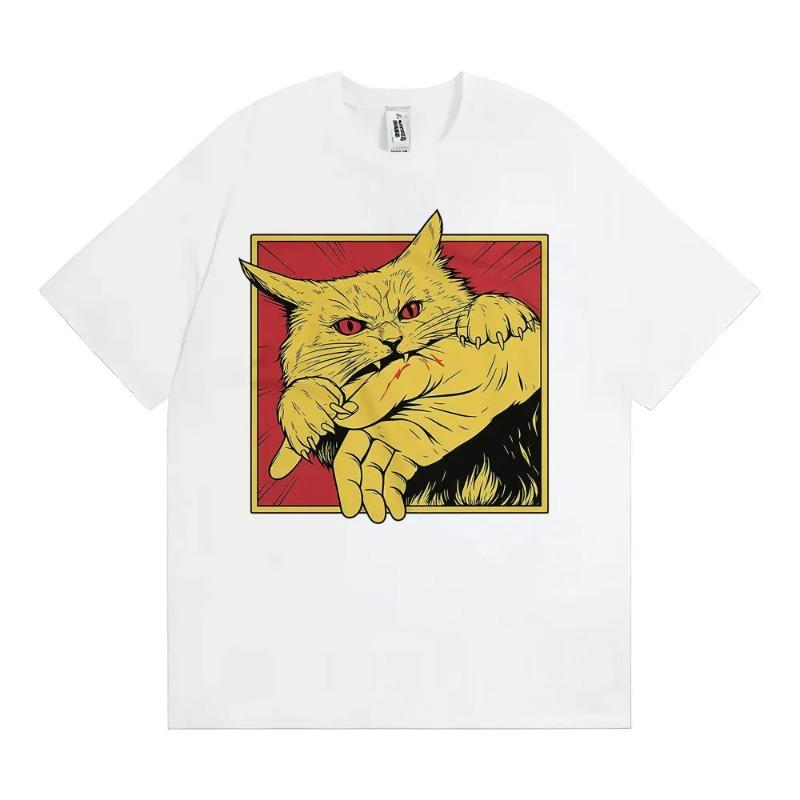 

Unisex Vintage Fashion Funny Tee Oversized T Shirt for Men Summer Tops High Quality 100 Cotton Loose Breathable Simple Stylish S