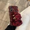 Korean high-end silk scarf wristband for iPhone16Pro max Apple 17 mobile phone case 15/14 wave case
