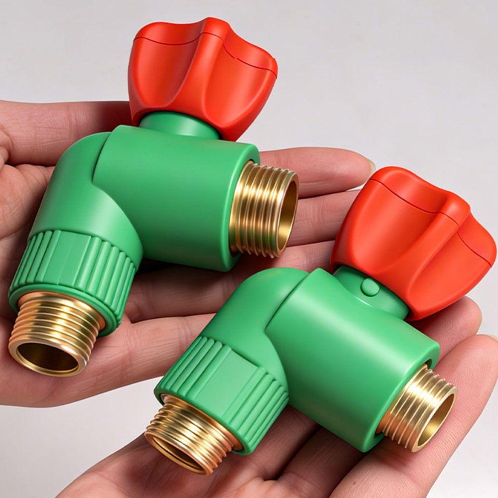 High-flow Water Pipe Valve Universal Interface Thread PPR Angle Valve Water Pipe Accessories