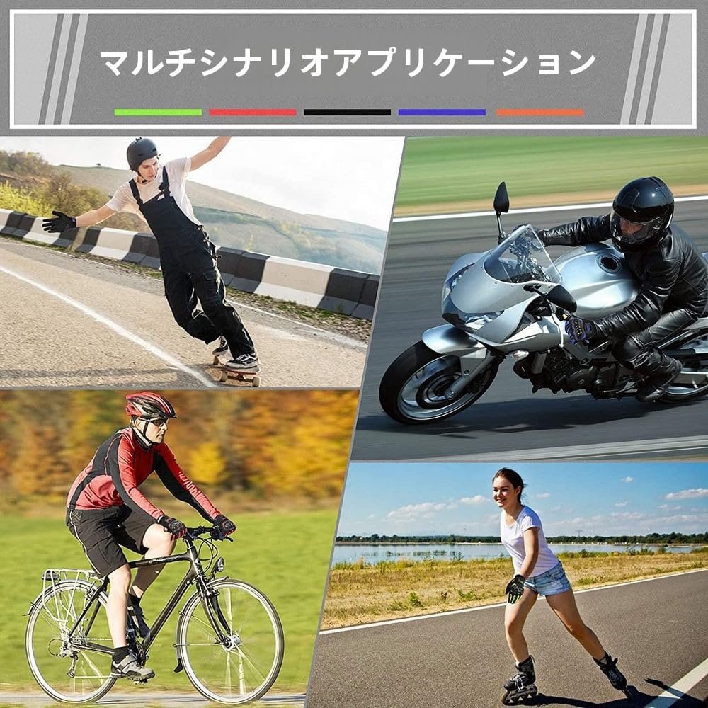 TIKHJ Touch Screen Spring and Summer Motorcycle Riding Gloves Protective Drop Protection Hard Shell Protection (Green, M)