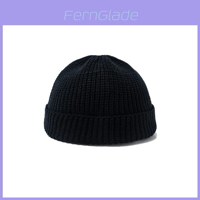 Knitted Hat For Women Men With Solid Color For Autumn Winter Fashion Style