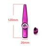 Party Gift Aluminum Silver Harmonica Metal Kazoo Flute 5 Pcs Diaphragm