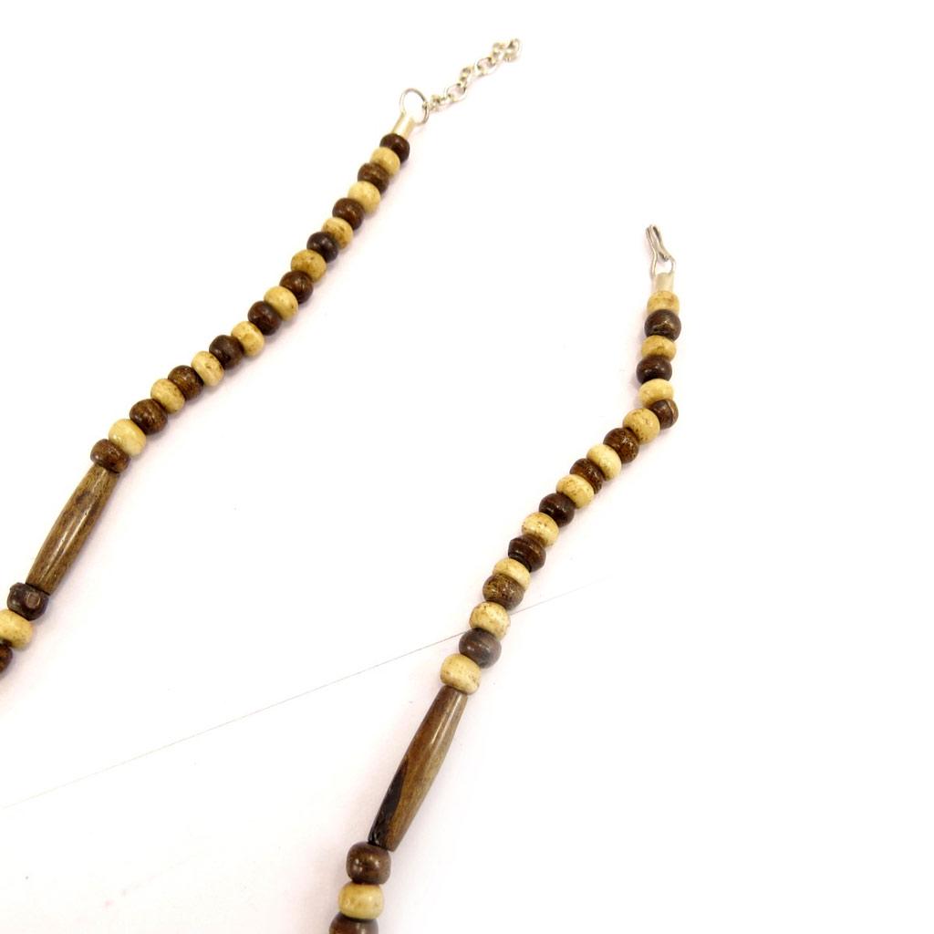 Les Trésors De Lily [C5026] - Collier Créateur 'Kilimanjaro' Marron Bicolore