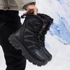 Men's Plus Size High-Top Snow Boots: Winter Warm, Thickened Velvet Lining, Ideal for Hiking
