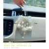 Tulip Bowknot Crystal Lily Of The Valley Pendant Car Interior Hanging Decoration