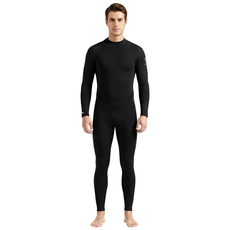3mm Neoprene Wetsuit Men Full Body Long Sleeve Diving Surfing Snorkeling Thermal Protection Water Sports Gear