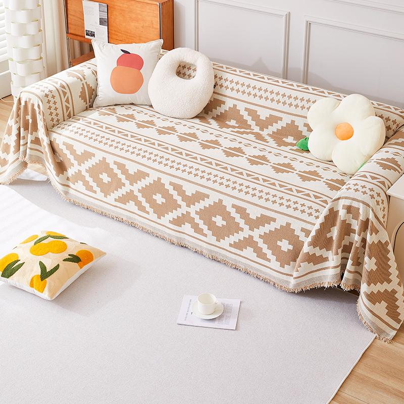 Chenille Pokrowiec na Sofę Tkanina Poduszka Cztery Pory Roku Uniwersalny Antypoślizgowy Pokrowiec na Sofę Pokrowiec Odporny na Zadrapania Pokrowiec Koc