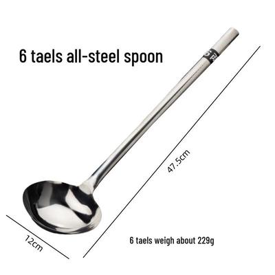 Roestvrijstalen Woklepel met Lange Steel