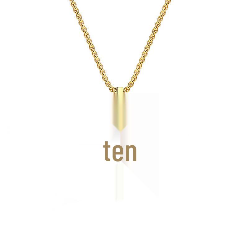 Men's Hip Hop Trend Titanium Stainless Steel Cross Pendant Necklace - Non-Fading Luxury Jewelry