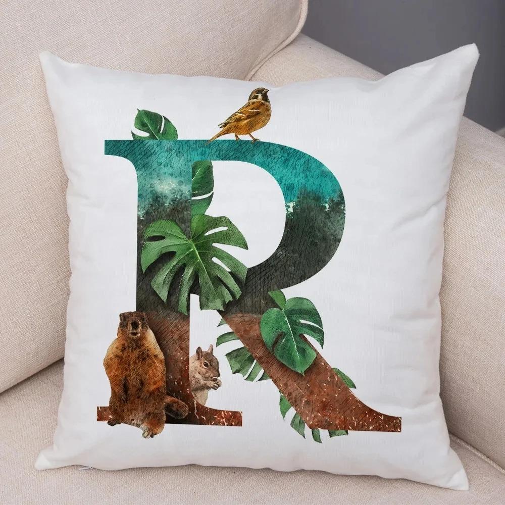 Cartoon Animal Letter Decorative Pillowcase Car Ornaments Office Living Room Sofa Home Pillowcase