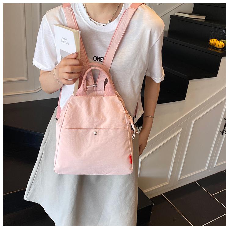 Schoolbag New Macaron Backpack Multifunctional Lightweight Dopamine Casual Fashion Commuter Versatile Portable Shoulder Bag