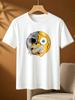 Cool Skull Print Casual Short Sleeve Tee Comfortable Daily Fashion Top