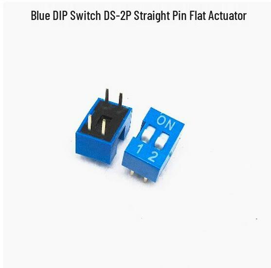 

Red DIP Switch, 2.54mm, 1-12 Positions, Through-hole, Flat Actuator