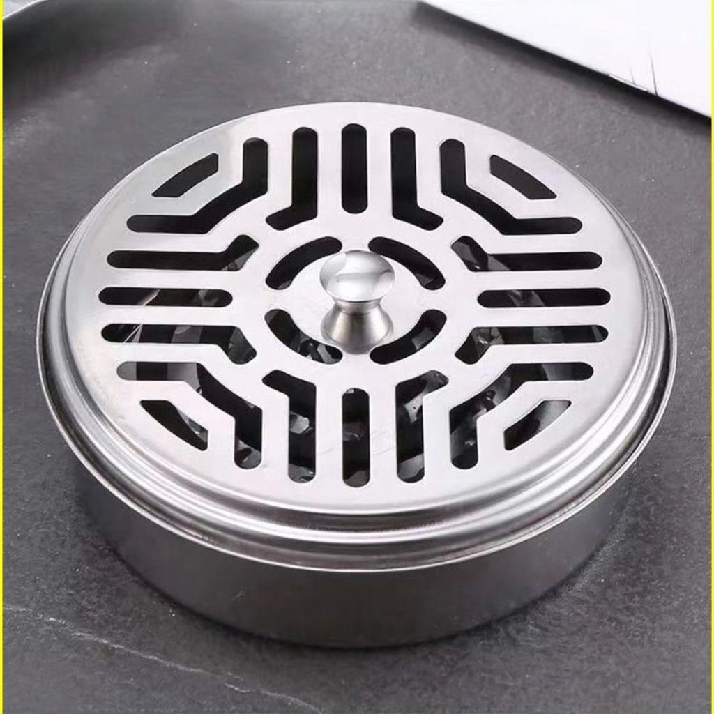 Stainless Coil Holder with Lid for Indoor Outdoor Use