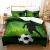 Football Bedding Set Boys Duvet Cover Ball-game Star Quilt Cover Room Gorgeous Competitive Sports Bedding Queen Duvet Cover Set