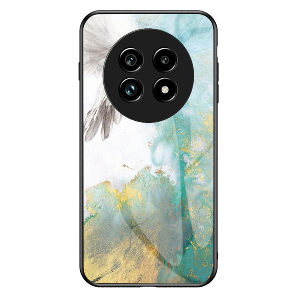 

Для Realme 13 Pro 5G (Глобальный)/13 Про+ 5G (Глобальный) Чехол Мраморный узор Закаленное стекло+ПК+ТПУ Защитная накладка для телефона Flying Pigeon Marble