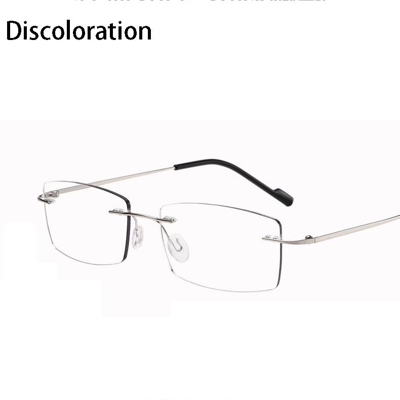 

Ультралегкие квадратные компьютерные очки без оправы для женщин и мужчин, модные трендовые очки с защитой от синего света и плоскими линзами, винтажные деловые очки Anti-blue flat mirror