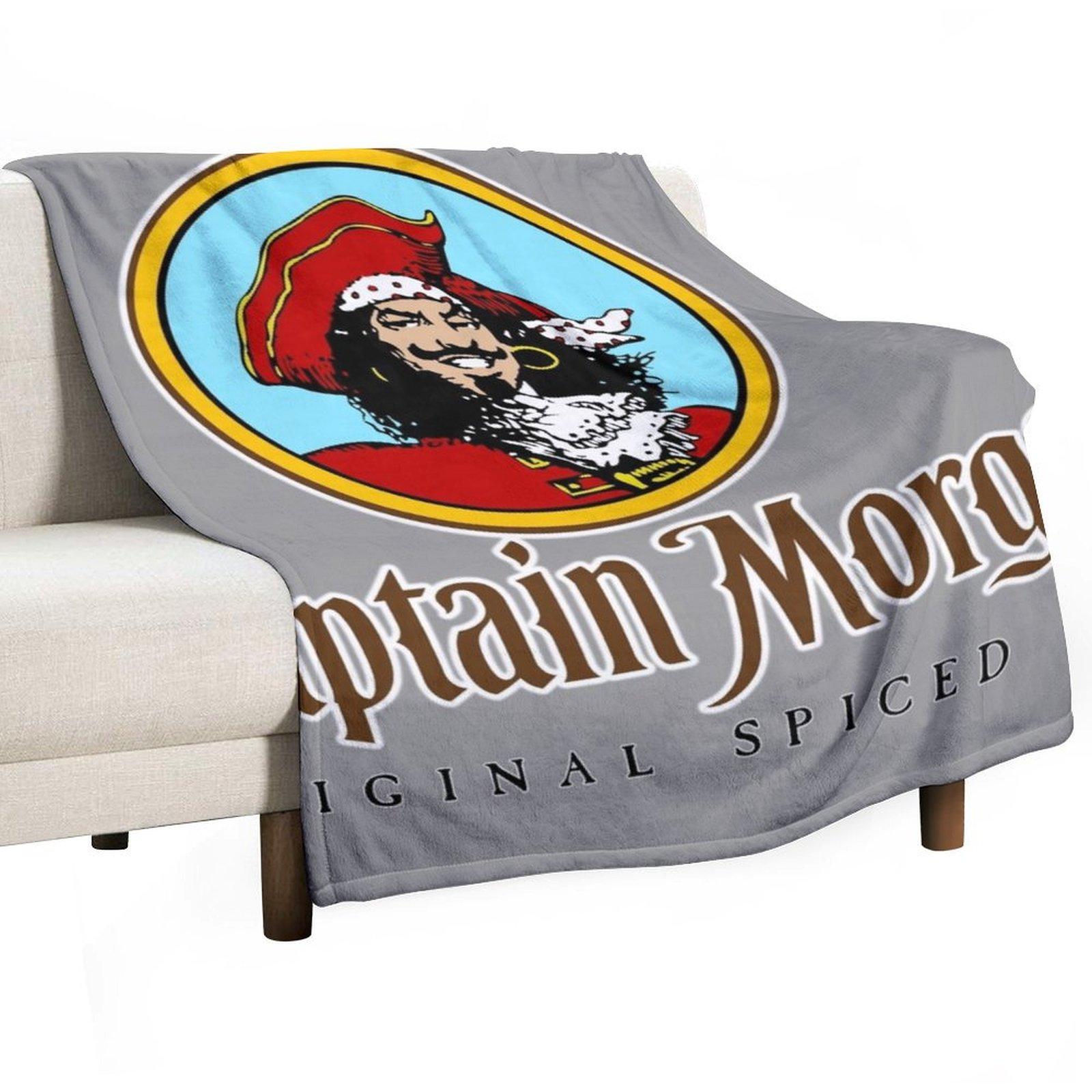 

CAPTAIN MORGAN Throw Blanket Blankets Sofas Of Decoration Flannel Luxury Brand Soft Beds Blankets 30x40in