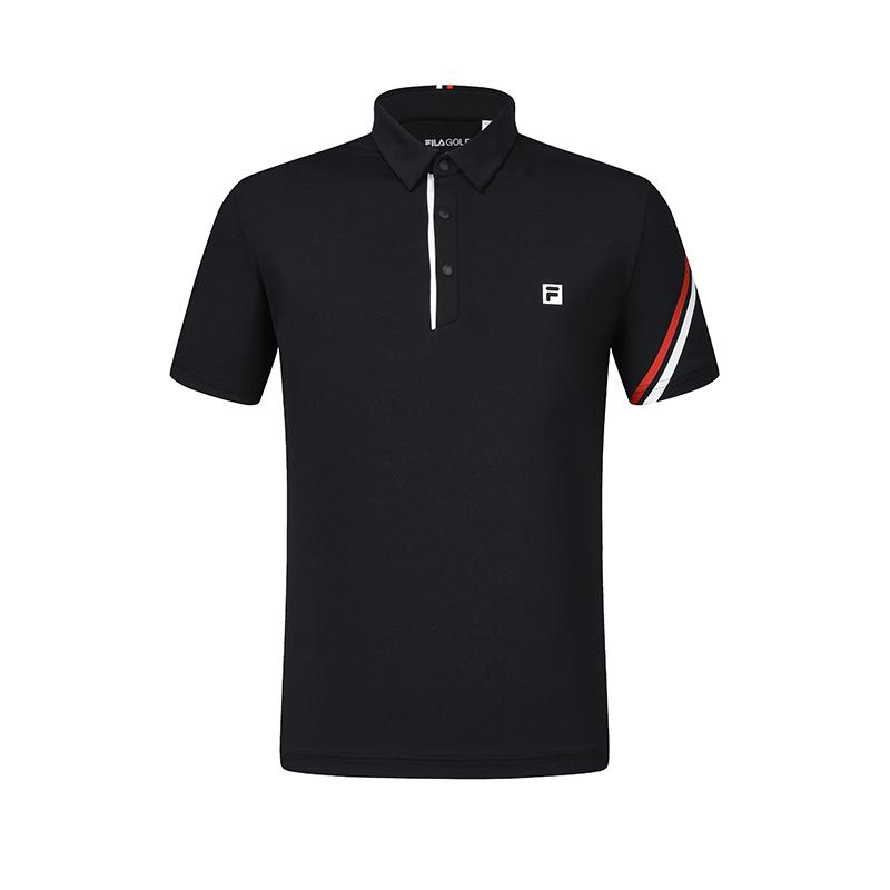 

New FILA Polo Shirt Men s Pitch Black A61M425106FBK 175/96A/L
