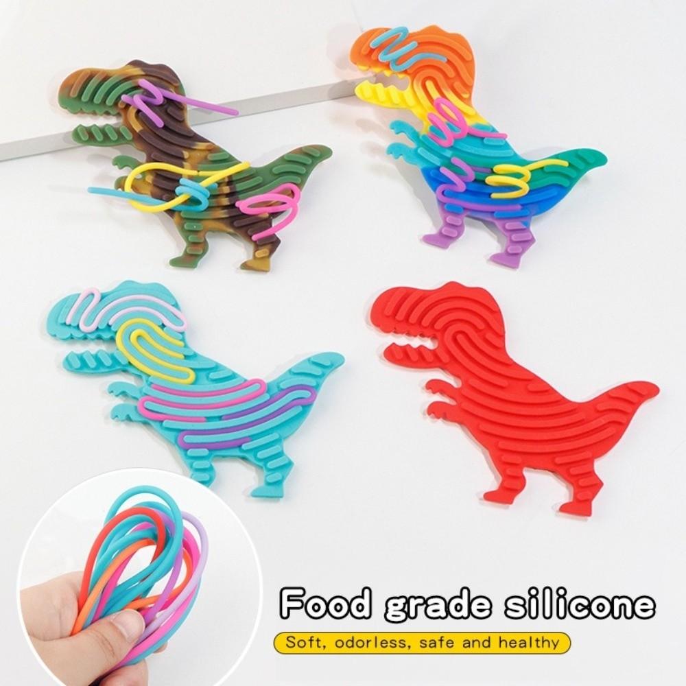 Cartoon Sensory Activity Board With 11 Rods Silicone Toys Children's Educational And Stress-Relieving Toys for Kids Adult