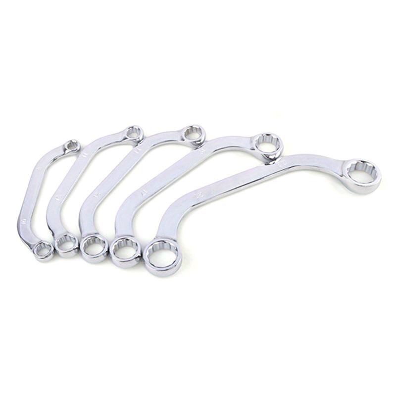 1/5Pcs S Type Double Ended Allen Wrench Combination Ring Spanner Plum Plate Curved Machine Fastener Repair Tools