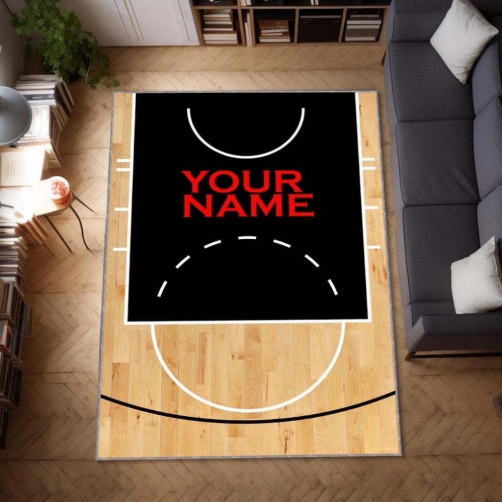 Basketball Court Carpet Rug Soft Rug For Home Decor Gift Carpet Sofa Carpet Birthday Gift Christmas Gift
