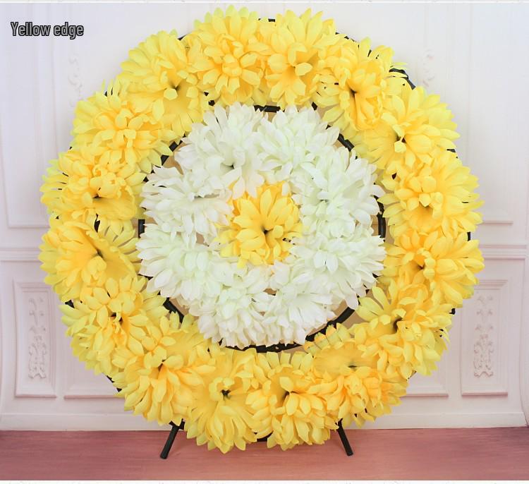 Венок из искусственных шелковых цветов на праздник Цинмин для украшения могилы