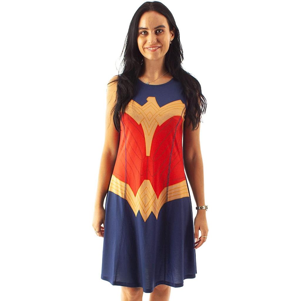 Wonder Woman Skater-Kostümkleid für Damen/Damen