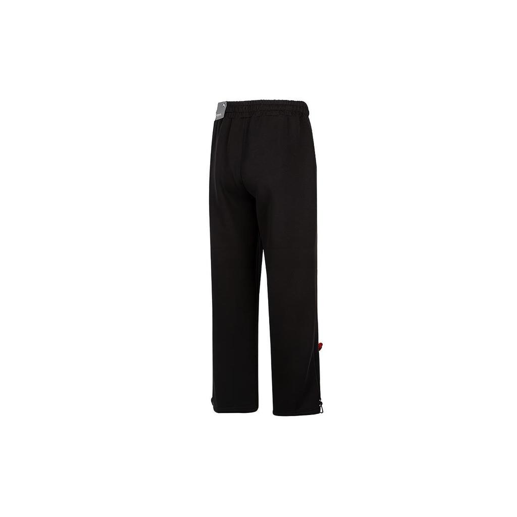 Puma Team Badge Straight-Leg Casual Sports Pants Men Bottoms Black 677376-01