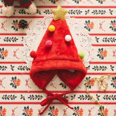 [Pet] Christmas Tree Hat Red