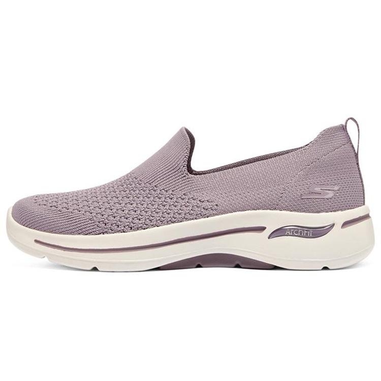 (WMNS) Skechers Go Walk Arch Fit Slip on Taupe Purple Women s 124418-MVE EU 36.5