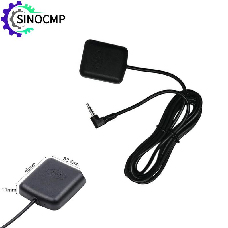 Car GPS Receiver Module W/ Antenna 3.5mm Elbow External GPS for Car Truck SUV Dash Cams Dash Camera Machines With GPS Function