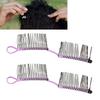 2pcs Banana Hair Clips Fashionable Stretchy Vintage Clincher Comb Tool for Women Thick Wavy Curly Hair